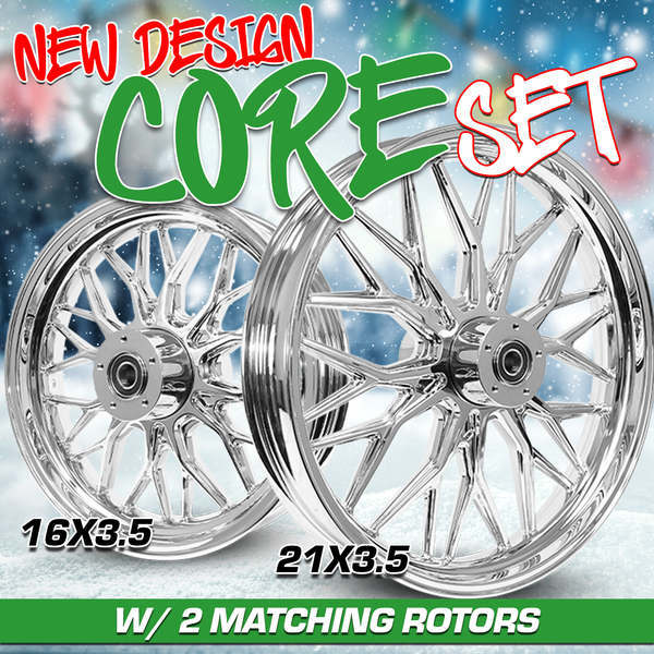 [SALE] CORE WHEEL SET WITH 2 FREE ROTORS