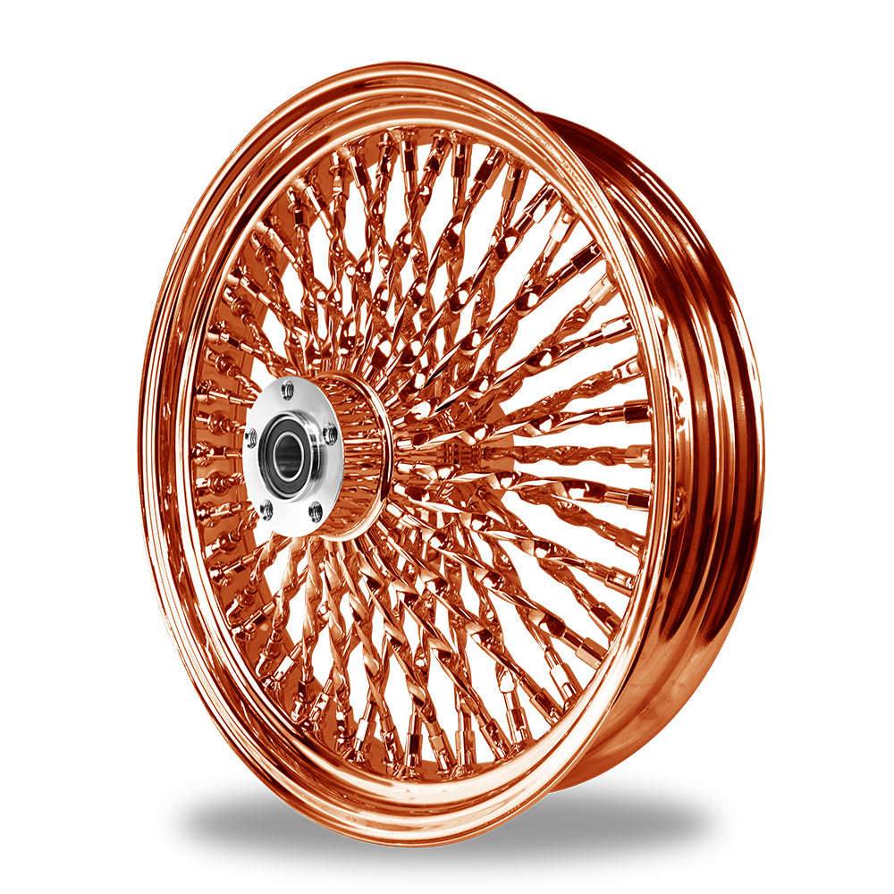 Twisted spoke shop motorcycle wheels