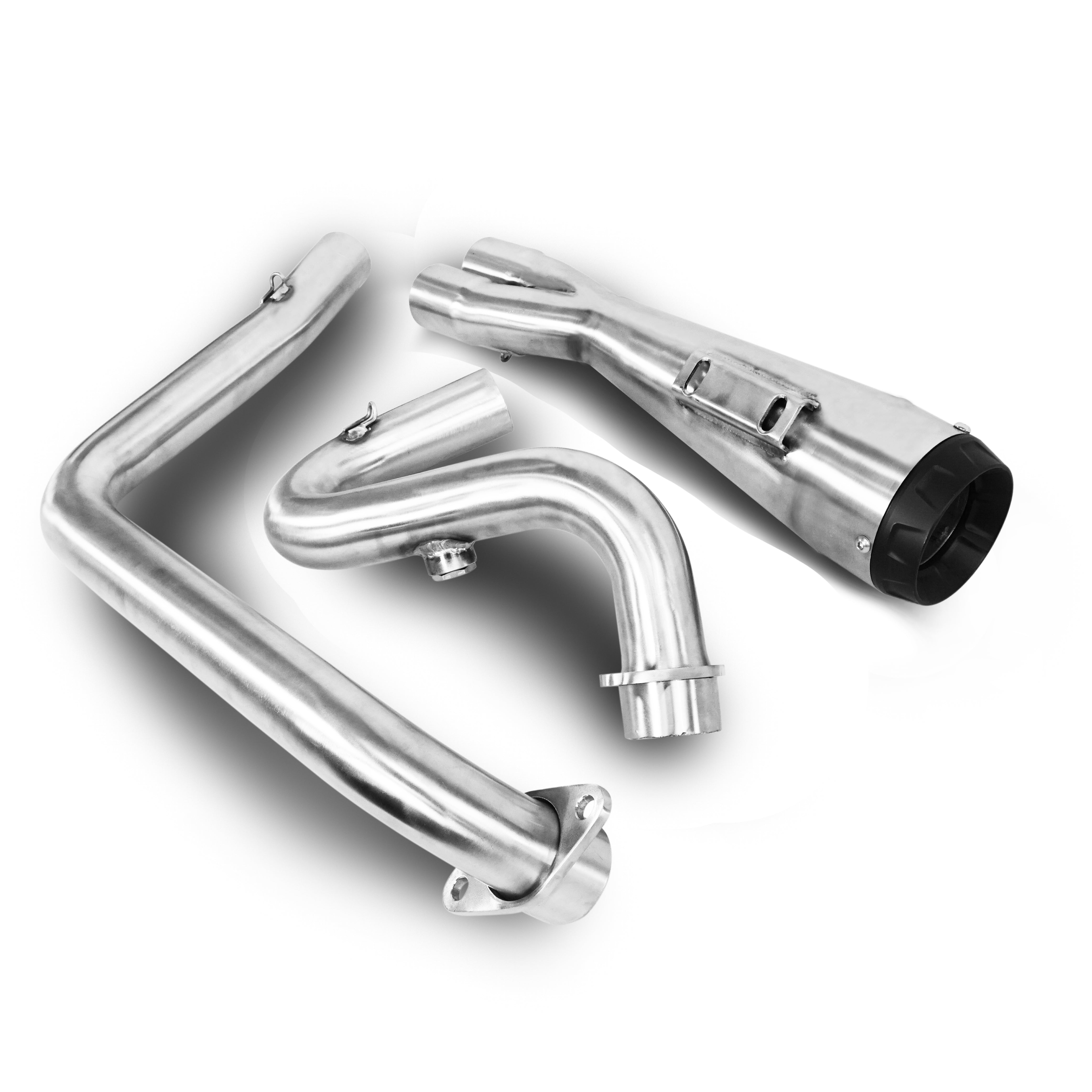 INDIAN EXHAUST 2-INTO-1 MUFFLER STAINLESS CHROME TOURING